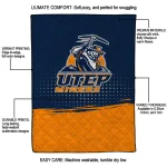 utep miners dot illusion blue quilt blanket best selling