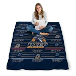 utep miners handdrawn stripes blue quilt blanket best selling
