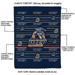 utep miners handdrawn stripes blue quilt blanket best selling