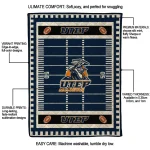 utep miners mickey player blue quilt blanket best selling