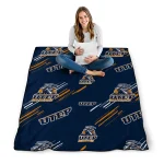 utep miners sketch lines blue quilt blanket best selling
