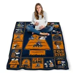 utep miners snoopy love blue quilt blanket best selling