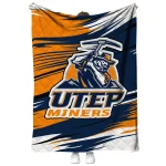 utep miners wild lines blue white quilt blanket best selling