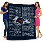 utsa roadrunners bold red orange quilt blanket best selling