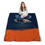 utsa roadrunners dot illusion orange quilt blanket best selling