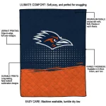 utsa roadrunners dot illusion orange quilt blanket best selling