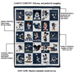 utsa roadrunners mickey mouse motif orange white quilt blanket best selling