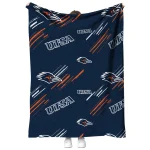 utsa roadrunners sketch lines orange quilt blanket best selling