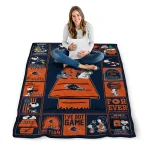 utsa roadrunners snoopy love orange quilt blanket best selling