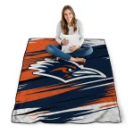 utsa roadrunners wild lines orange white quilt blanket best selling