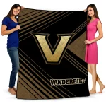 vanderbilt commodores arrow layers black quilt blanket best selling