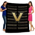 vanderbilt commodores bold red black quilt blanket best selling