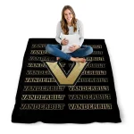 vanderbilt commodores bold red black quilt blanket best selling