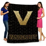 Vanderbilt Commodores Brick Grid Black Quilt Blanket 1 vanderbilt commodores brick grid black quilt blanket best selling