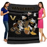 vanderbilt commodores disney football black quilt blanket best selling