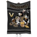 vanderbilt commodores disney football black quilt blanket best selling