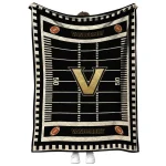 vanderbilt commodores mickey player black quilt blanket best selling