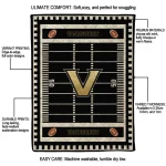 vanderbilt commodores mickey player black quilt blanket best selling