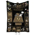 vanderbilt commodores snoopy love black quilt blanket best selling