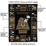 vanderbilt commodores snoopy love black quilt blanket best selling