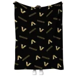 vanderbilt commodores solid classic black quilt blanket best selling
