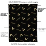 vanderbilt commodores solid classic black quilt blanket best selling