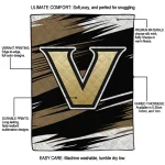 vanderbilt commodores wild lines black white quilt blanket best selling