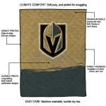 vegas golden knights dot illusion tan quilt blanket best selling