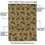 vegas golden knights solid classic tan quilt blanket best selling