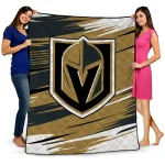 vegas golden knights wild lines tan white quilt blanket best selling