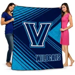 villanova wildcats arrow layers navy quilt blanket best selling