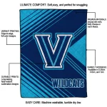 villanova wildcats arrow layers navy quilt blanket best selling