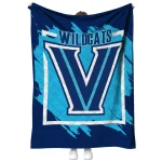 villanova wildcats block border navy quilt blanket best selling
