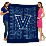 villanova wildcats bold red navy quilt blanket best selling