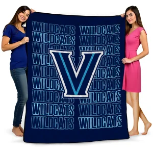 villanova wildcats bold red navy quilt blanket best selling