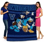villanova wildcats disney football navy quilt blanket best selling