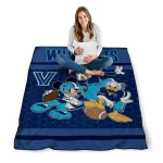 villanova wildcats disney football navy quilt blanket best selling