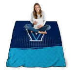 villanova wildcats dot illusion navy quilt blanket best selling