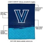 villanova wildcats dot illusion navy quilt blanket best selling