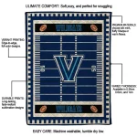 villanova wildcats mickey player navy quilt blanket best selling