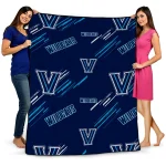 villanova wildcats sketch lines navy quilt blanket best selling
