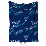 villanova wildcats sketch lines navy quilt blanket best selling