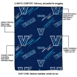 villanova wildcats sketch lines navy quilt blanket best selling