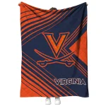 virginia cavaliers arrow layers blue quilt blanket best selling
