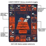 virginia cavaliers snoopy love blue quilt blanket best selling