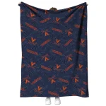 virginia cavaliers solid classic blue quilt blanket best selling