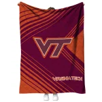 virginia tech hokies arrow layers maroon quilt blanket best selling