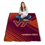 virginia tech hokies arrow layers maroon quilt blanket best selling