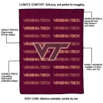 virginia tech hokies bold red maroon quilt blanket best selling