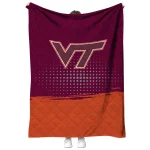 virginia tech hokies dot illusion maroon quilt blanket best selling